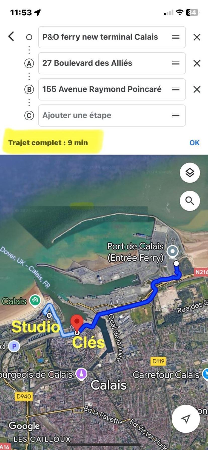 Studio Horizon Bleu, Vue Mer Calais Kültér fotó